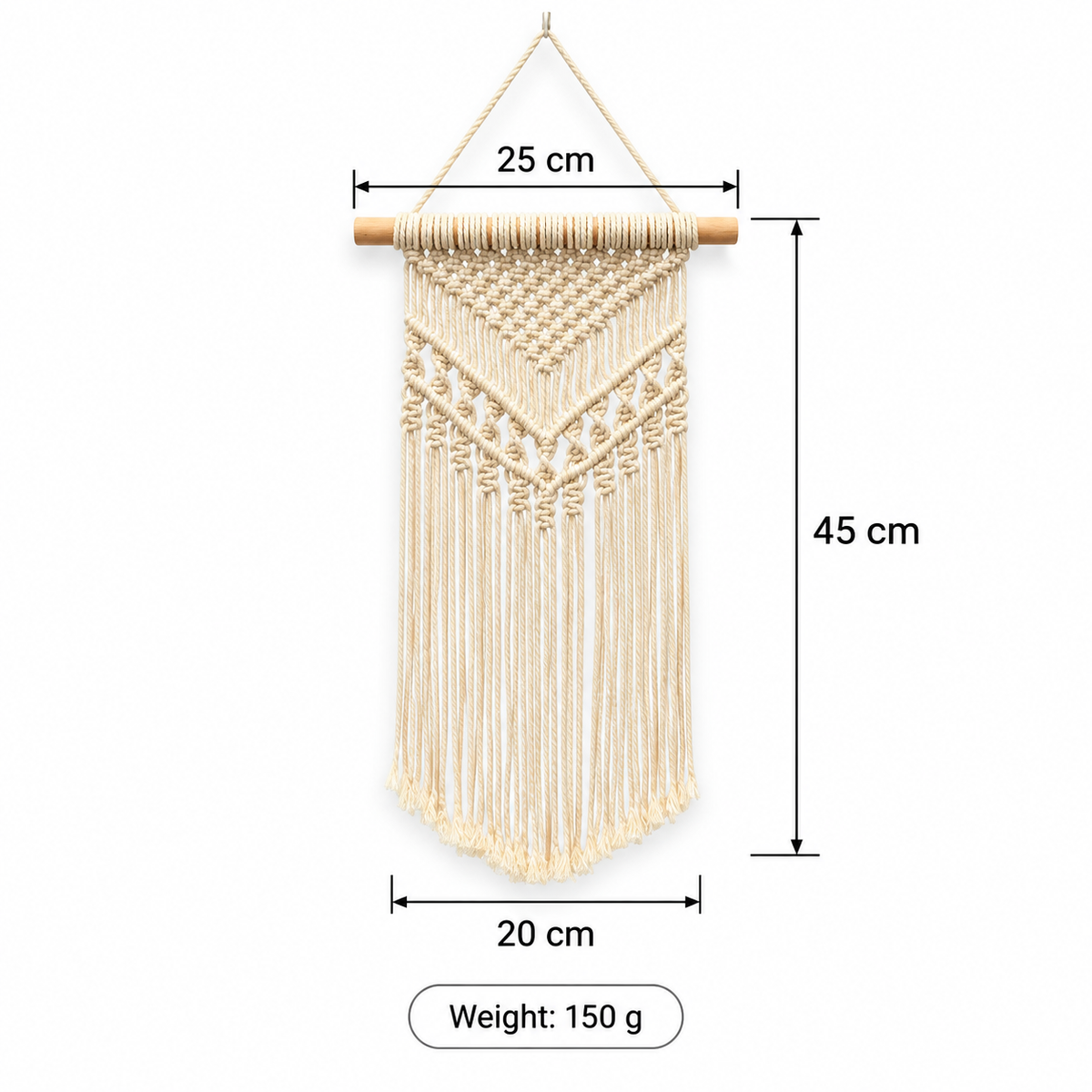 Boho Handwoven Macrame Wall Hanging Tapestry