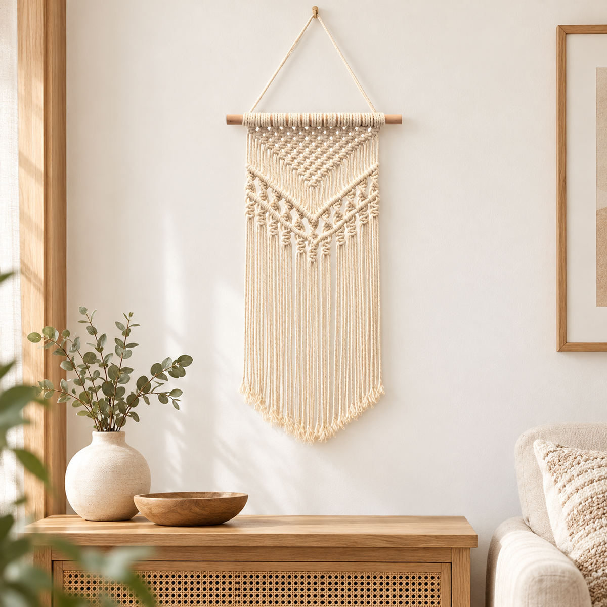 Boho Handwoven Macrame Wall Hanging Tapestry