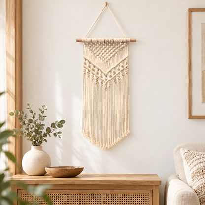 Boho Handwoven Macrame Wall Hanging Tapestry